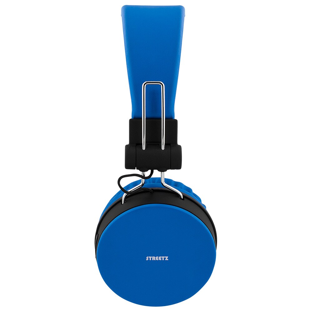 STREETZ sammenfoldbart Bluetooth-headset med mikrofon Blå