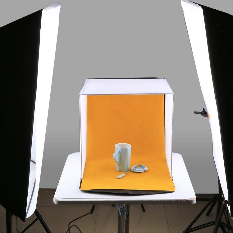 Portabelt lystelt / fotobord 40cm med 5 bakgrunner