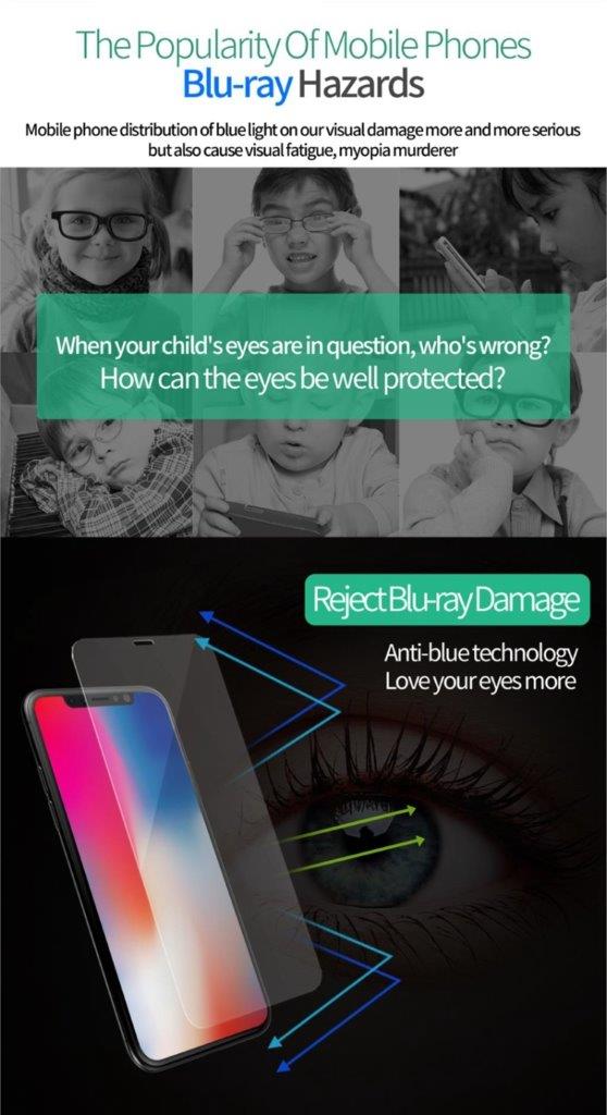 Skjermbeskyttelse / displaybeskyttelse i herdet glass for iPhone X