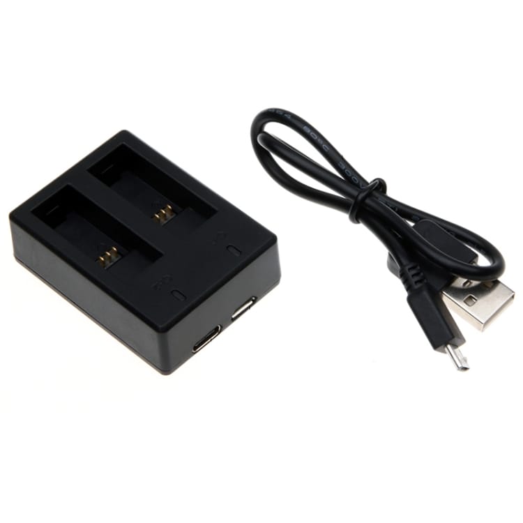 Lader for doble Gopro HERO 5-batterier – USB-kabel