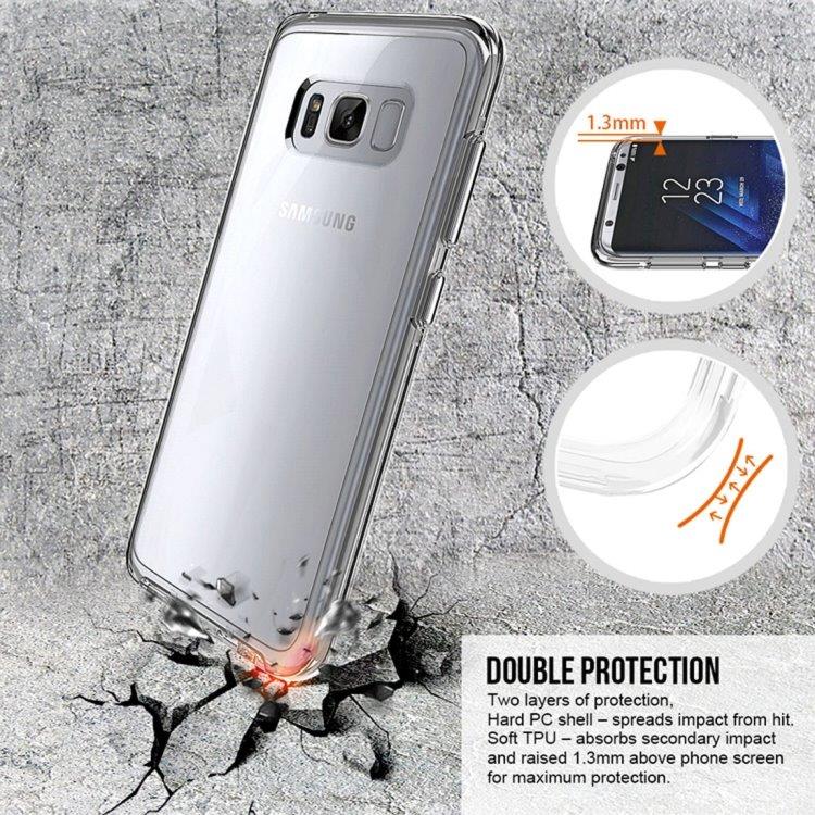 Crystal Case Samsung Galaxy S8 med metallknapper