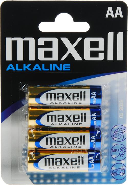 4-pakk AA MAXELL Høykvalitetsbatterier