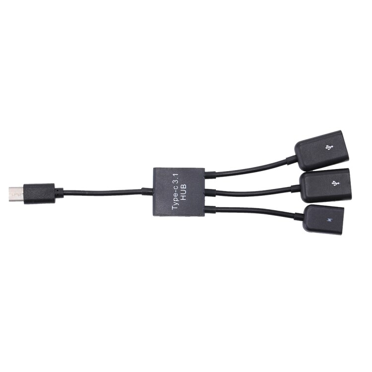 Adapter USB-C / Type-C til USB + Micro-usb