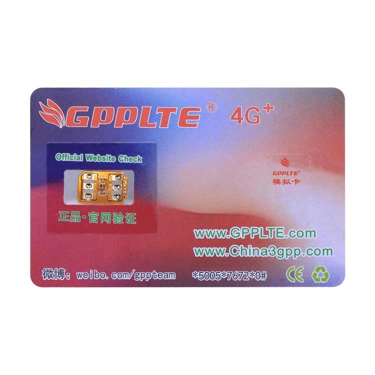 Aktiveringskort GPPLTE 4G+ PRO 3 til iPhone X/XS / 8 / 7 / 6