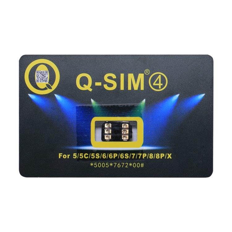 Q-SIM 4 Opplåsingskort til iPhone X / 8 / 7 /6
