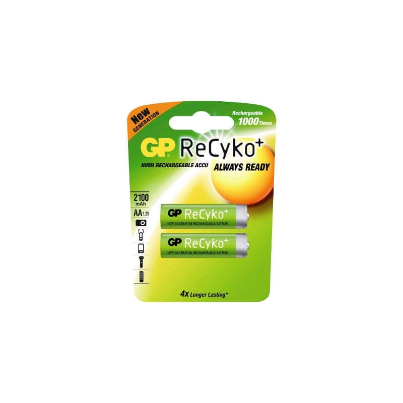 GP Batterier AA oppladbare ReCyko 2000mAh 2-pack