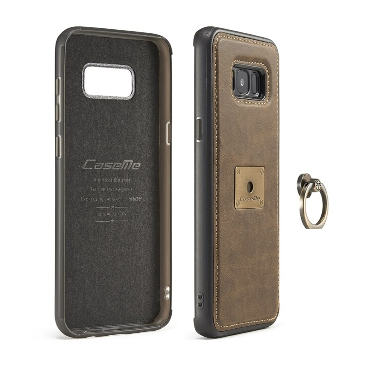 CaseMe Samsung Galaxy S8 Flip Futteral med magnetisk ringholder og håndrem