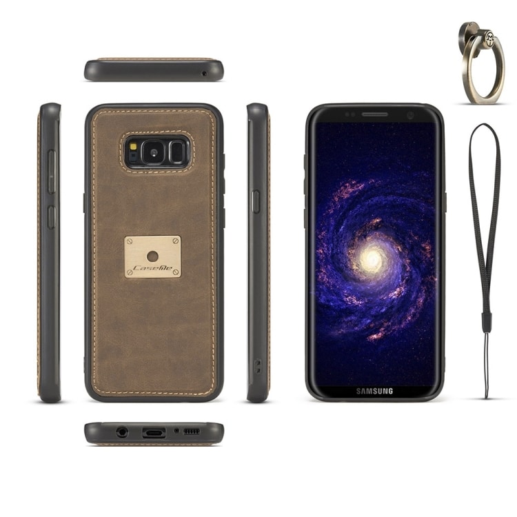 CaseMe Samsung Galaxy S8 Flip Futteral med magnetisk ringholder og håndrem
