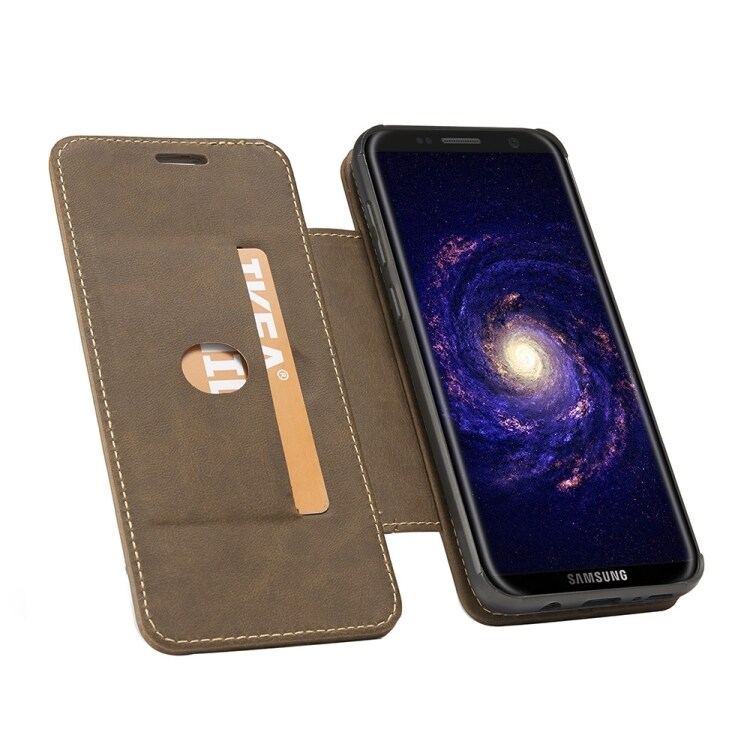 CaseMe Samsung Galaxy S8+ Flip Futteral med magnetisk ringholder og håndrem