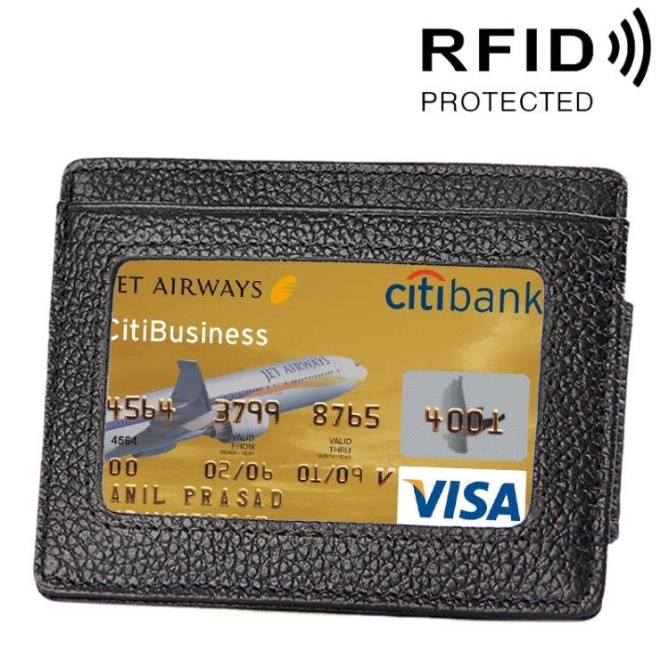 RFID Lommebok - 3 kortlommer + sertifikat