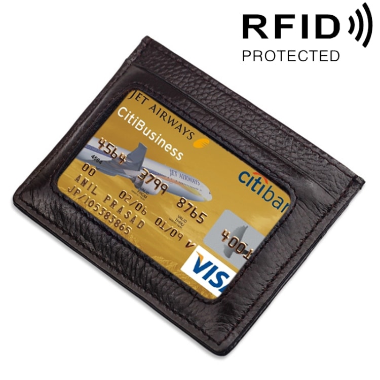 Bankkortholder av PU-lær med RFID-beskyttelse