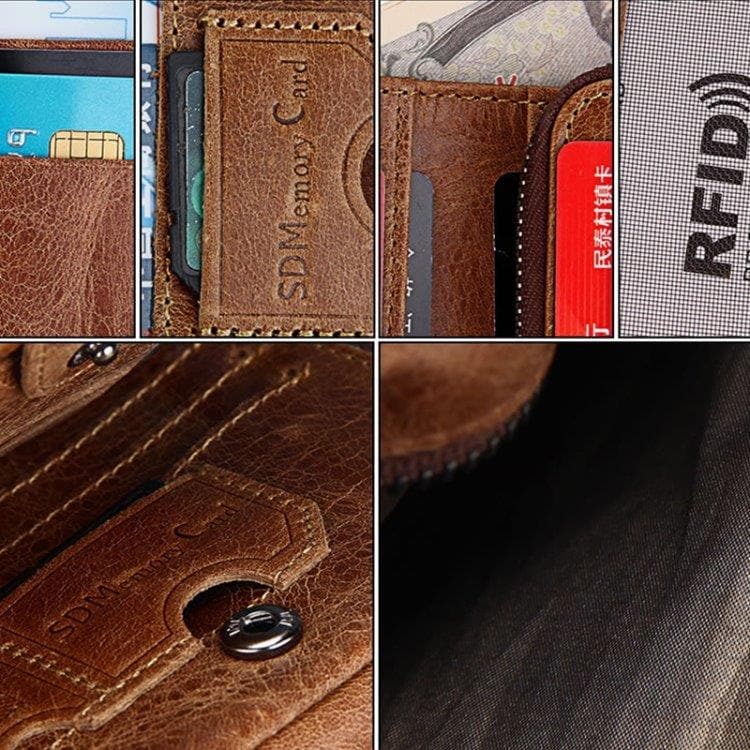 RFID Lommebok av ekte skinn