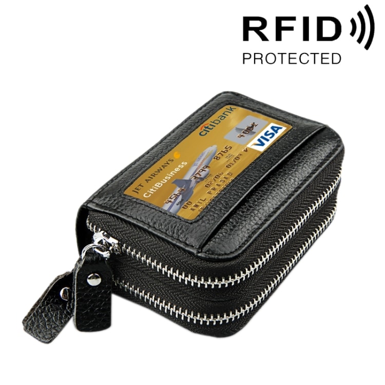 RFID Håndveske av ekte skinn