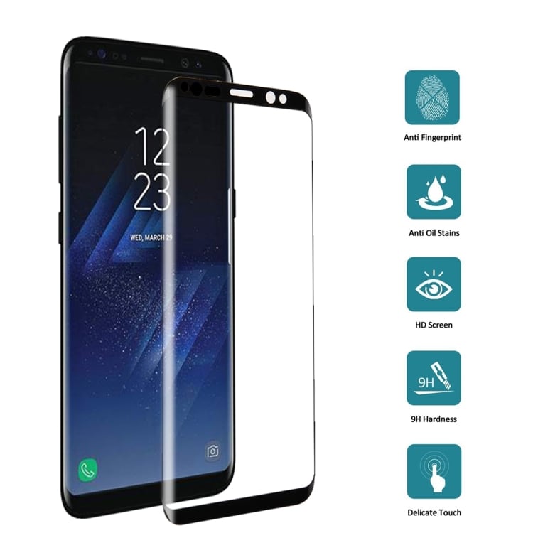 Fullskjermbeskyttelse herdet glass Samsung Galaxy S8