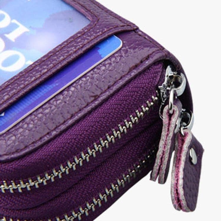 Svart Lommebok med RFID-beskyttelse - Mange rom