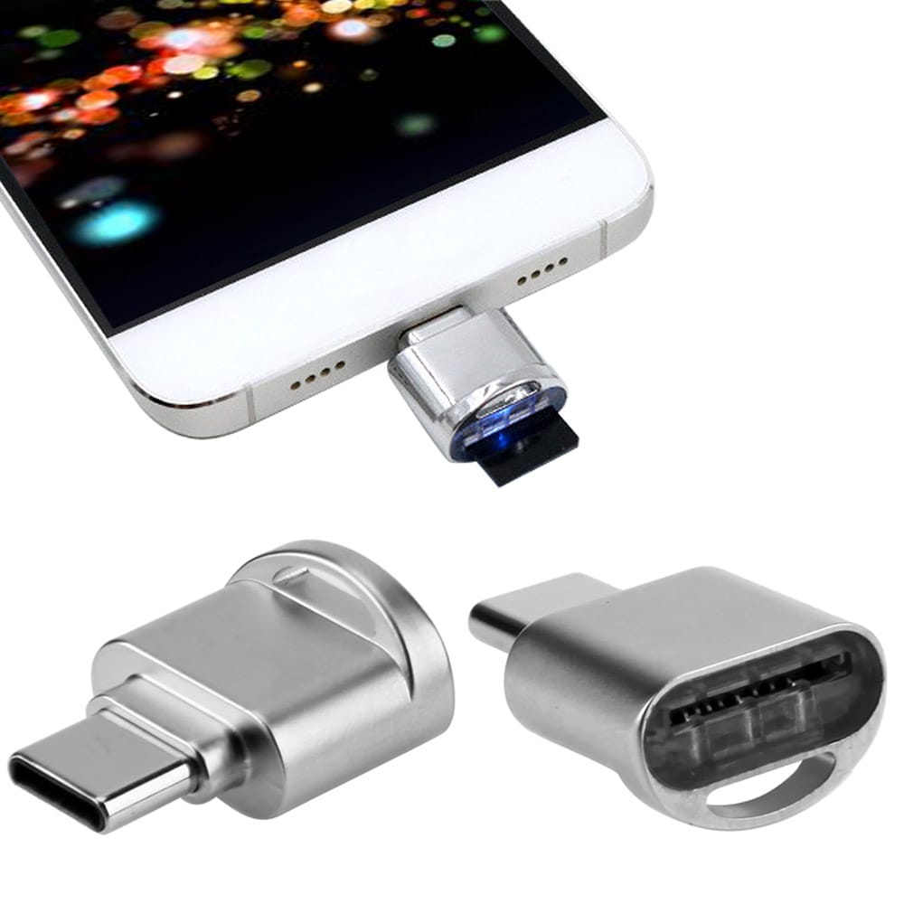 Kortleser USB 3.1 Type-C til MicroSD