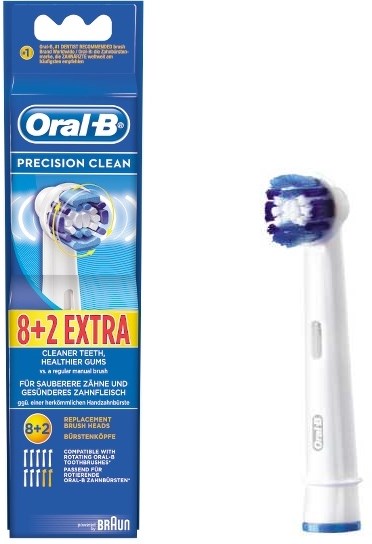 Braun Oral-B Tannbørstehoder refill 8 + 2 Pack