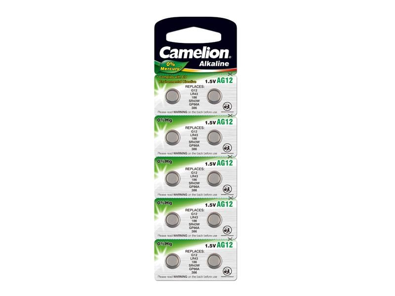 Camelion AG12 Knappcellebatteri 10-pack