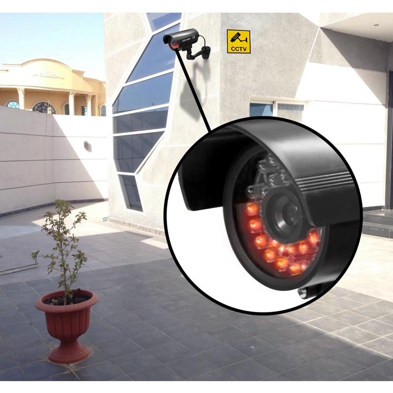 EAXUS Dummy Overvåkningskamera med lampe