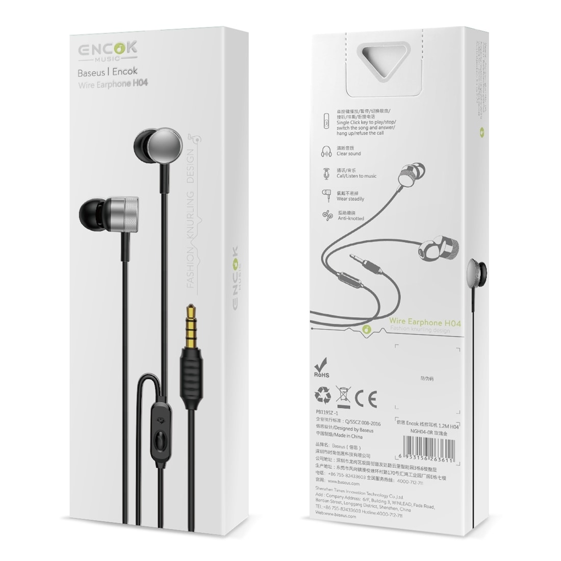 Baseus Encok In-Ear headset - Remote & Mic