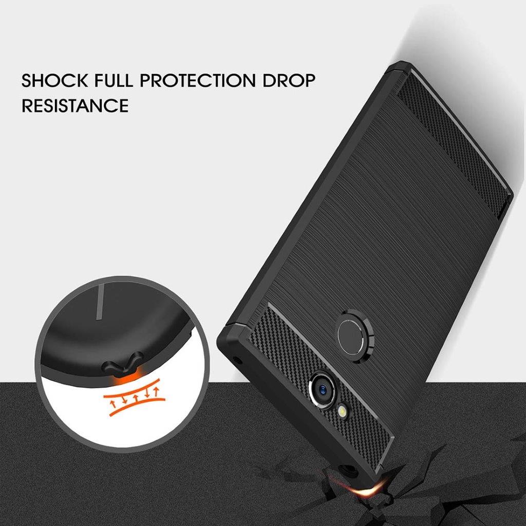 Shockproof-skall / slagsikkert skall for Sony Xperia XA2 – Svart