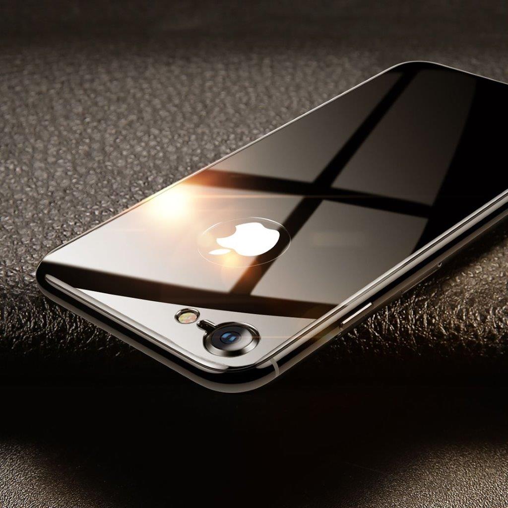 Baseus baksidebeskyttelse i herder glass for iPhone 8