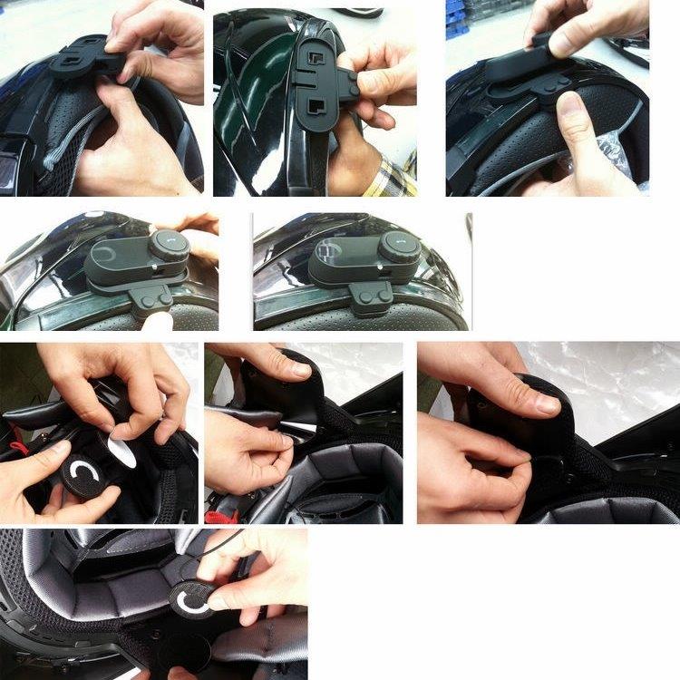Motorsykkel-headset for kommunikasjon mellom sjåfør og passasjerer