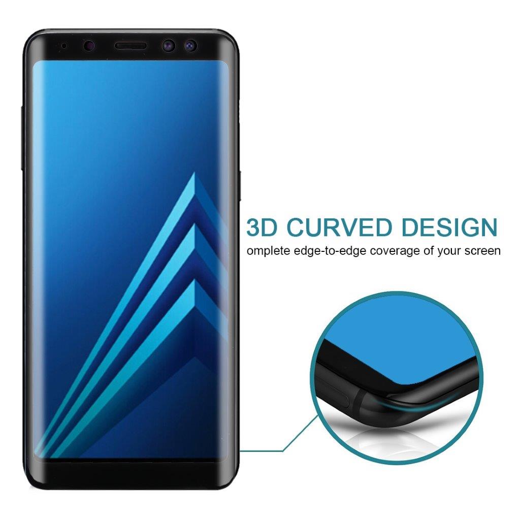 Skjermbeskyttelse / displaybeskyttelse i herdet glass for Samsung Galaxy A8 Plus 2018