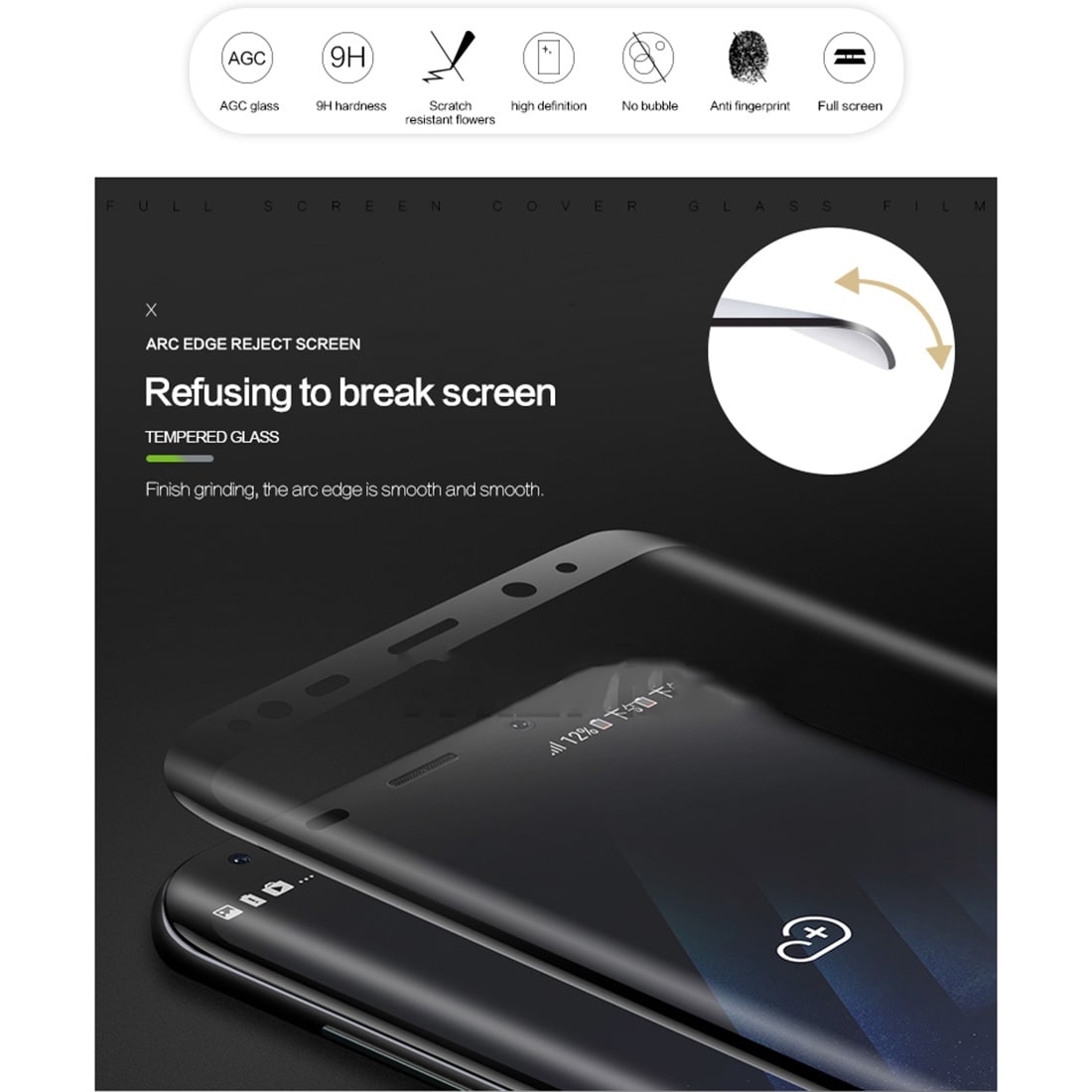 MOFI Skjermbeskyttelse i herdet Glass Samsung Galaxy S9