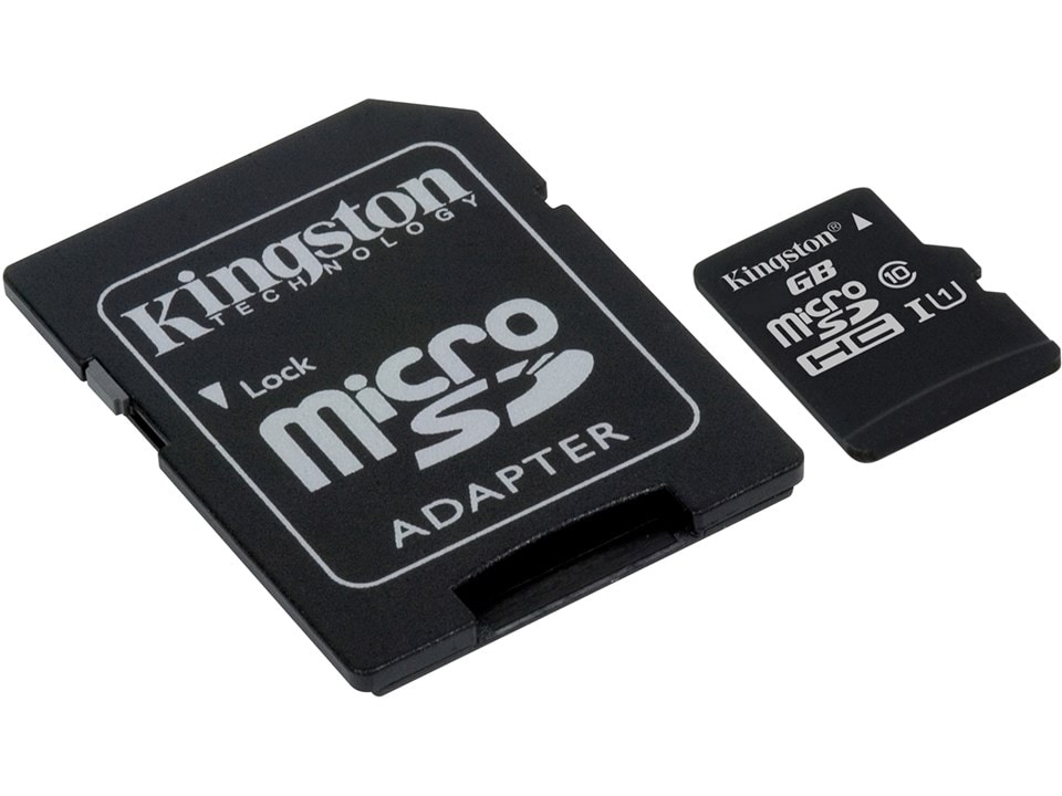 16GB Kingston Canvas Select microSDHC Class 10 UHS-I 80MB/s