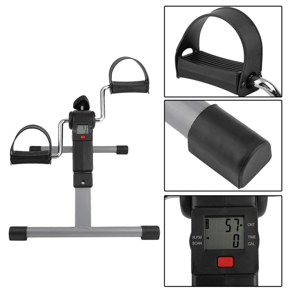 Pedaltrener med motstand og display - Sammenleggbar