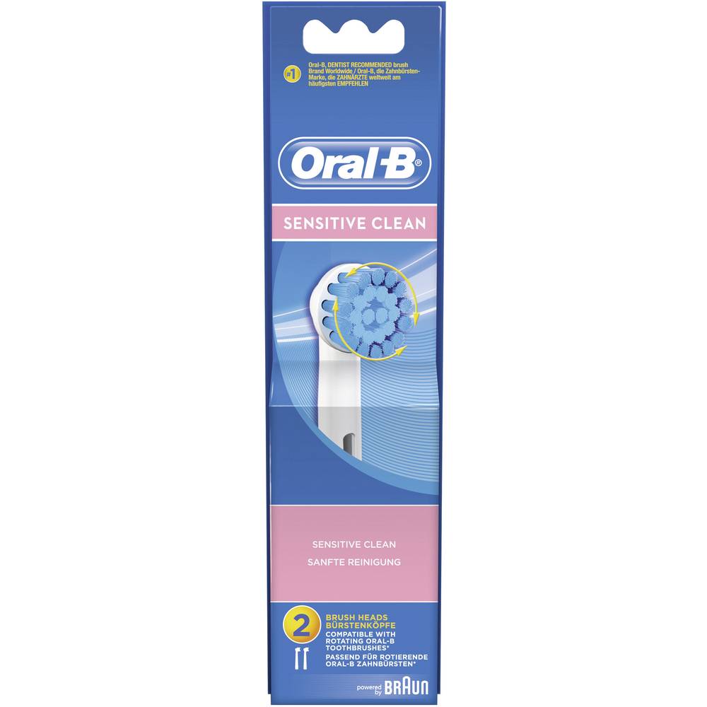 Oral-B Sensitive Clean EB17-2 - 2 stk Børstehode