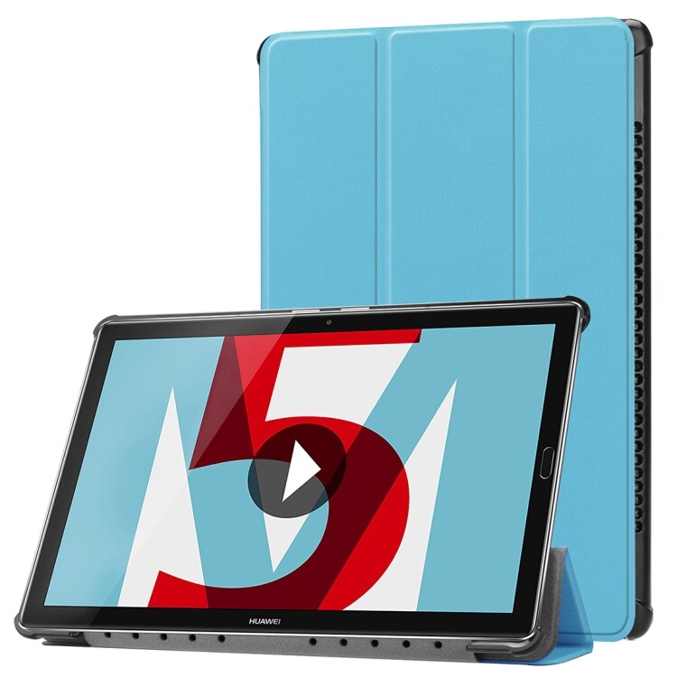 Futteral / veske med holder for  Huawei  MediaPad M5 10.8 - Kornblå