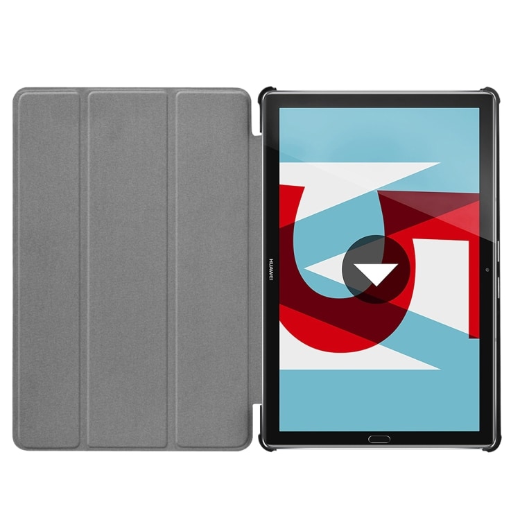 Trifold Futteral / veske for Huawei  MediaPad M5 10.8 - Hvit