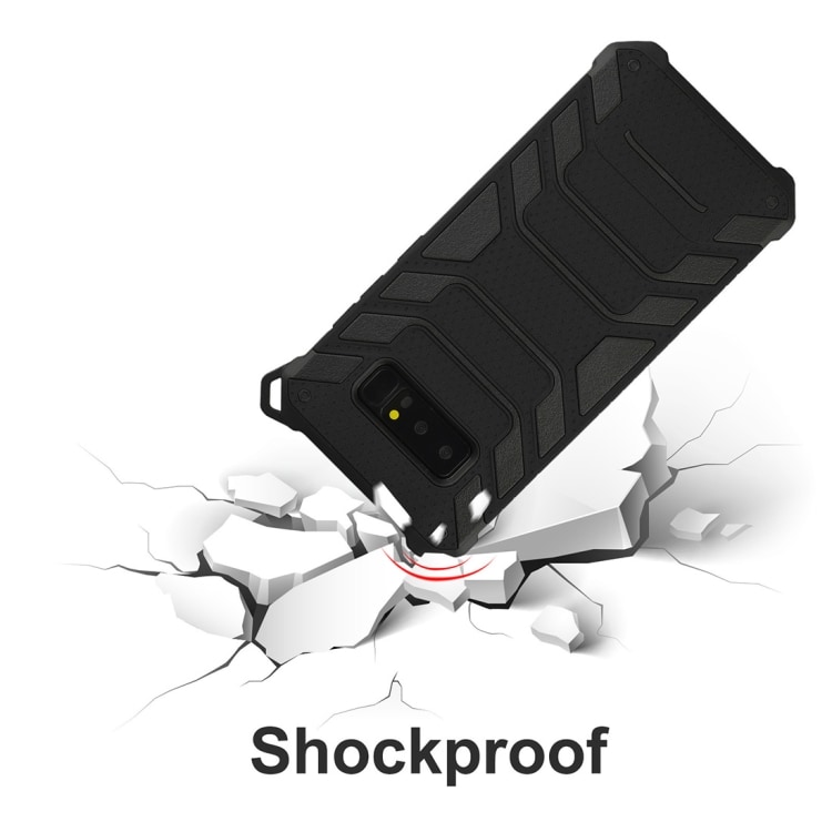 Shockproof Skall / mobilskall for Samsung Galaxy Note 8 - Svart