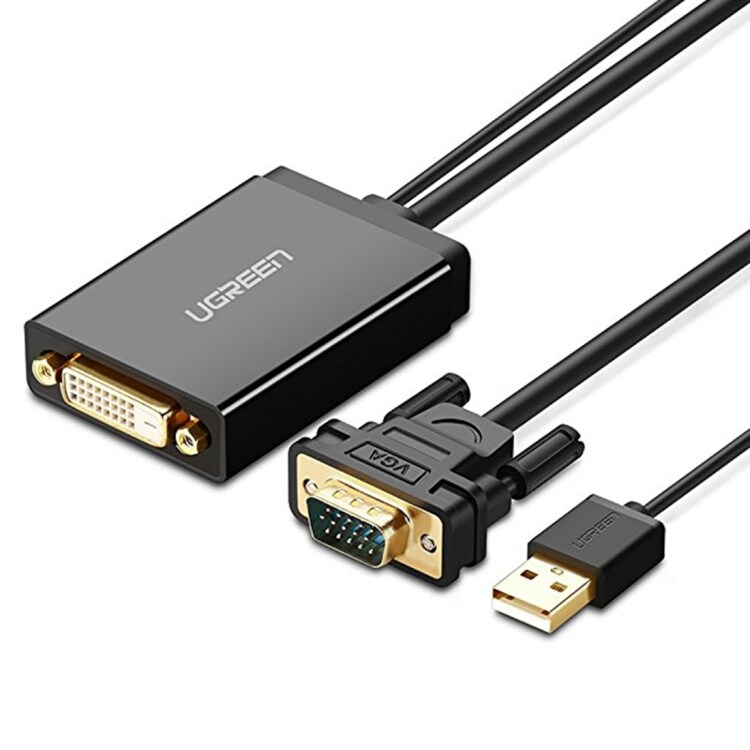 Adapter / Signalomvandler VGA til DVI + USB