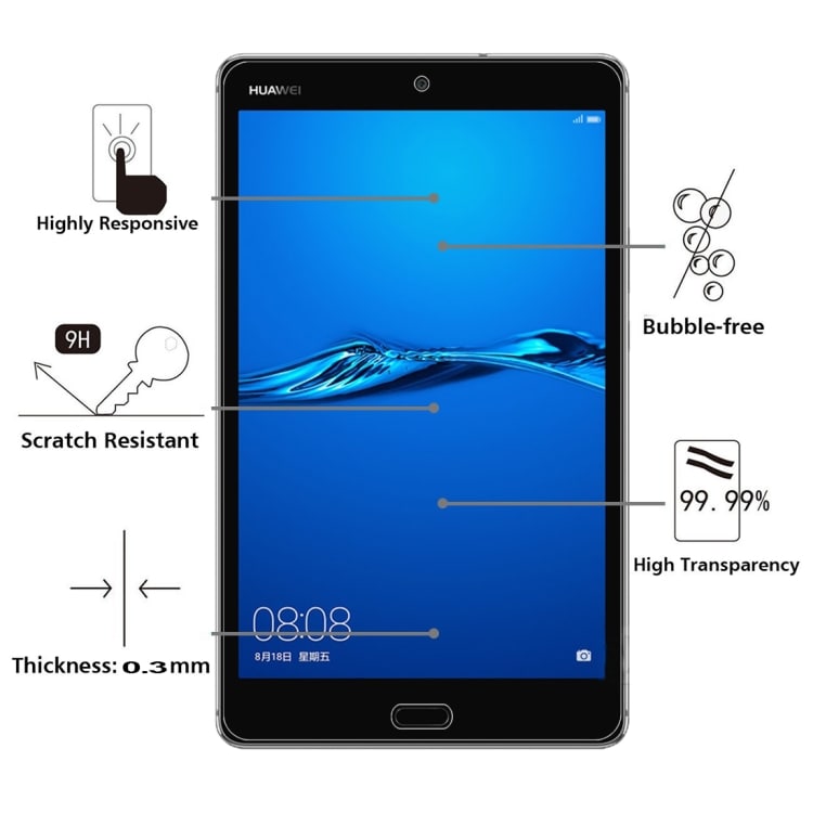 Skjermbeskyttelse i herdet glass Huawei MediaPad M3 Lite 8.0