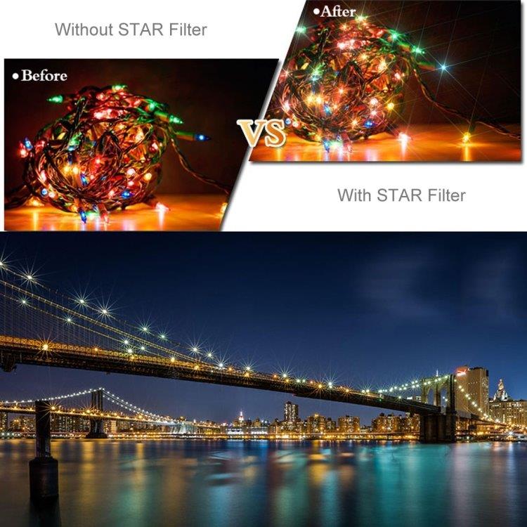 Linse Filter Set Star Effect + ND4 + ND8 + ND16 + CPL DJI MAVIC Air