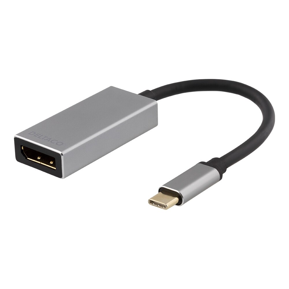 DELTACO USB-C - DP adapter