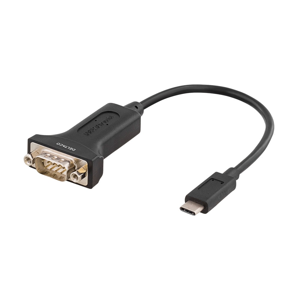 DELTACO USB-C til seriell adapter