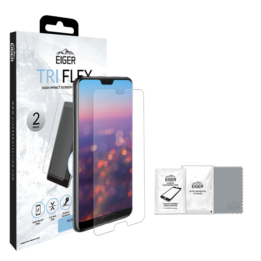 Eiger Tri Flex Skjermbeskyttelse Samsung Galaxy A8 (2018) - 2-pk