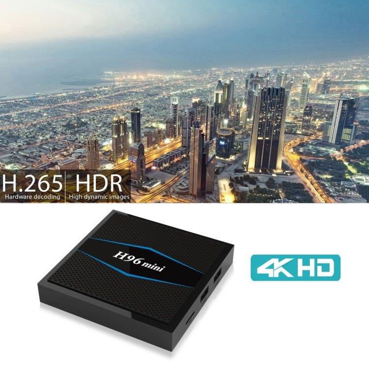 H96mini TV-Boks Android 7.1 4K HD Dual-WIFI 2.4GHz/5GHz
