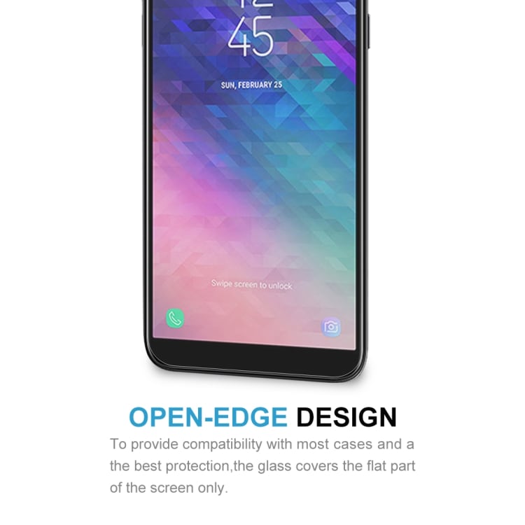 Temperert Skjermbeskyttelse i herdet glass 9H 2.5D Samsung Galaxy A6+ (2018)2-pk