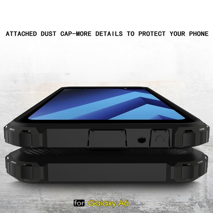 Armor Bakskall / telefonskall til Samsung Galaxy A6 2018 Svart