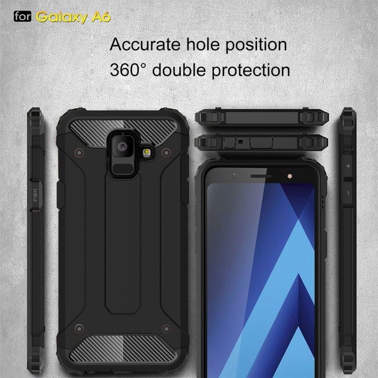 Armor Bakskall / telefonskall til Samsung Galaxy A6 2018 Svart