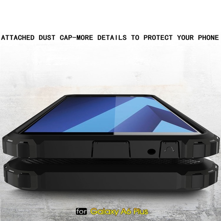 Armor Bakskall / telefonskall til Samsung Galaxy A6+ 2018 Svart