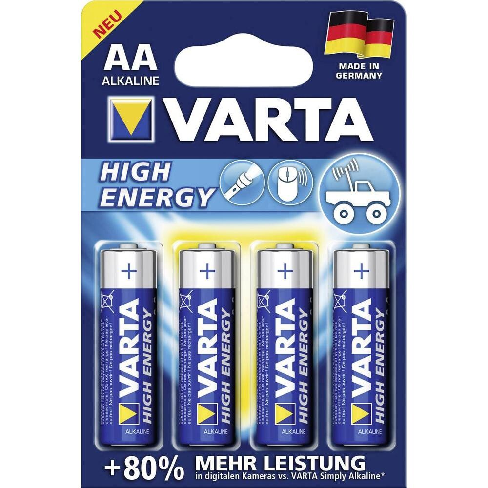 VARTA HIGH ENERGY Batteri AA LR6 Mingon 4-pk