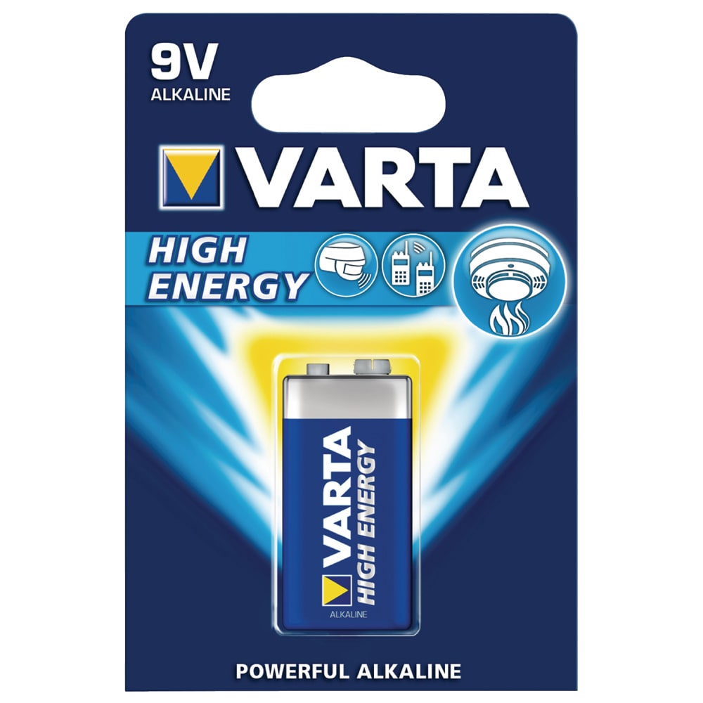 Varta 9V HIGH ENERGY Batteri E-Blokk