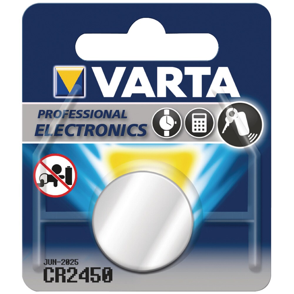 Varta Litium knappcellebatteri CR2450 3V