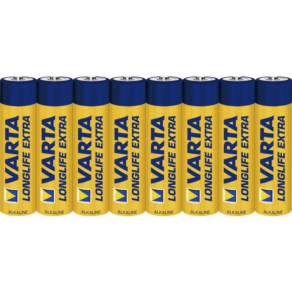 VARTA LONGLIFE Batteri AAA LR03 Micro - 8 Pk
